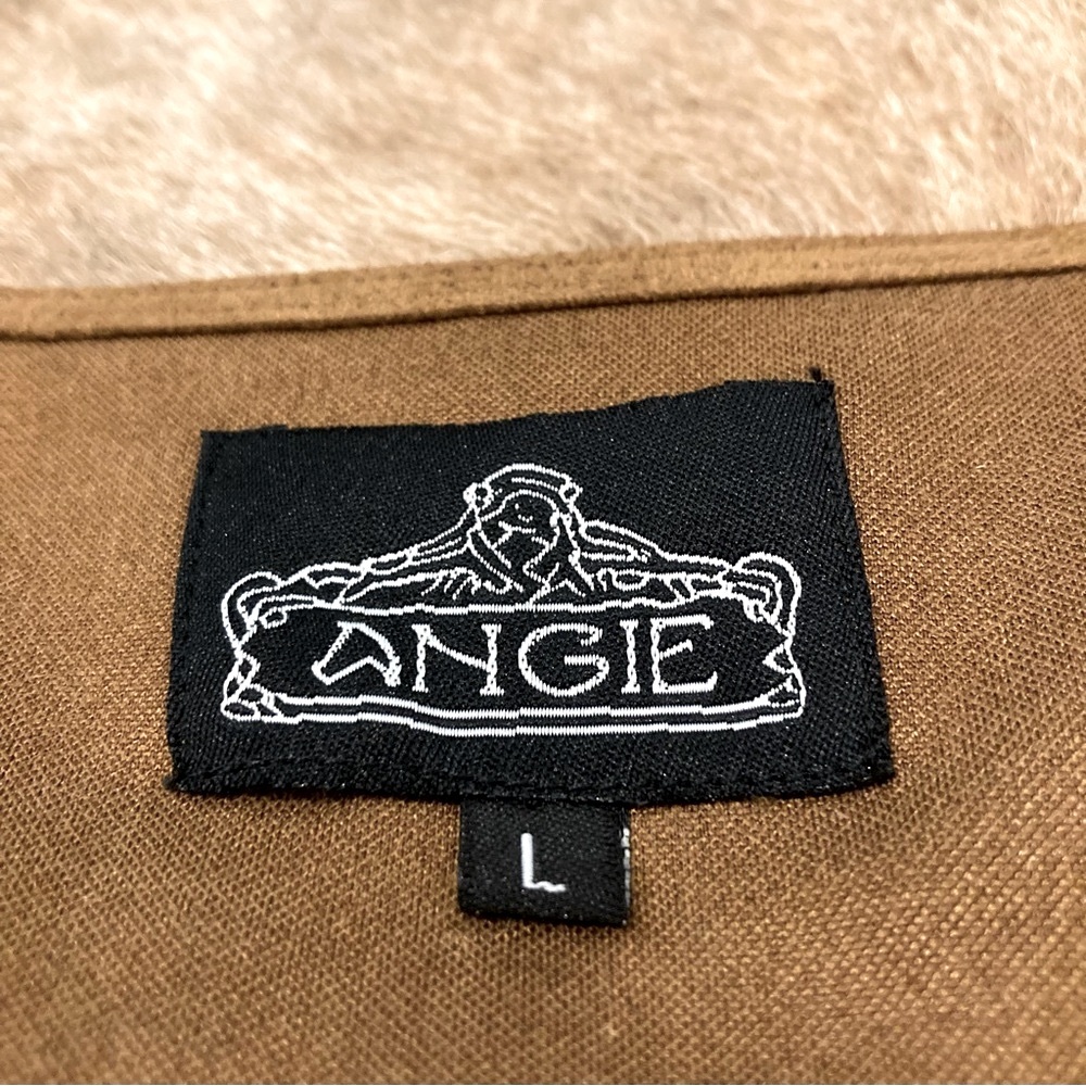 Angie Brown Suede Fringe Cardigan - Picture 2 of 8